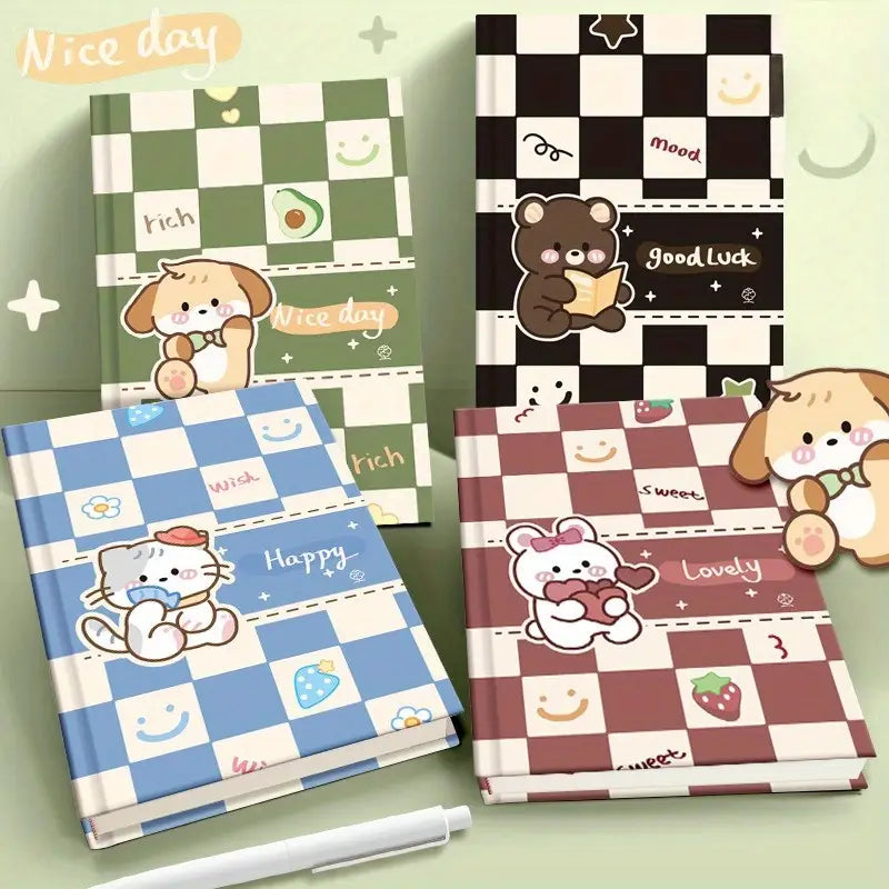 Cute Animal & Motivational Phrases Design, Sturdy Wireless Journals for School, Office